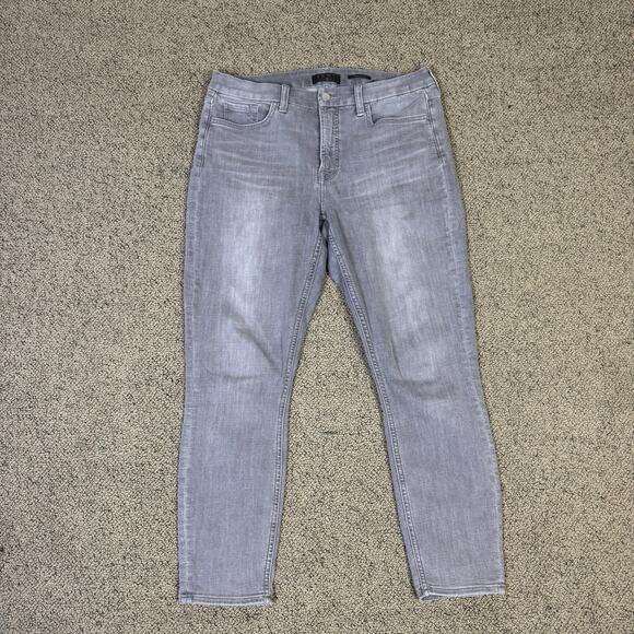 Jen7 For All Mankind Ankle Skinny Gray Jeans US Women's 10 - Picture 2 of 8